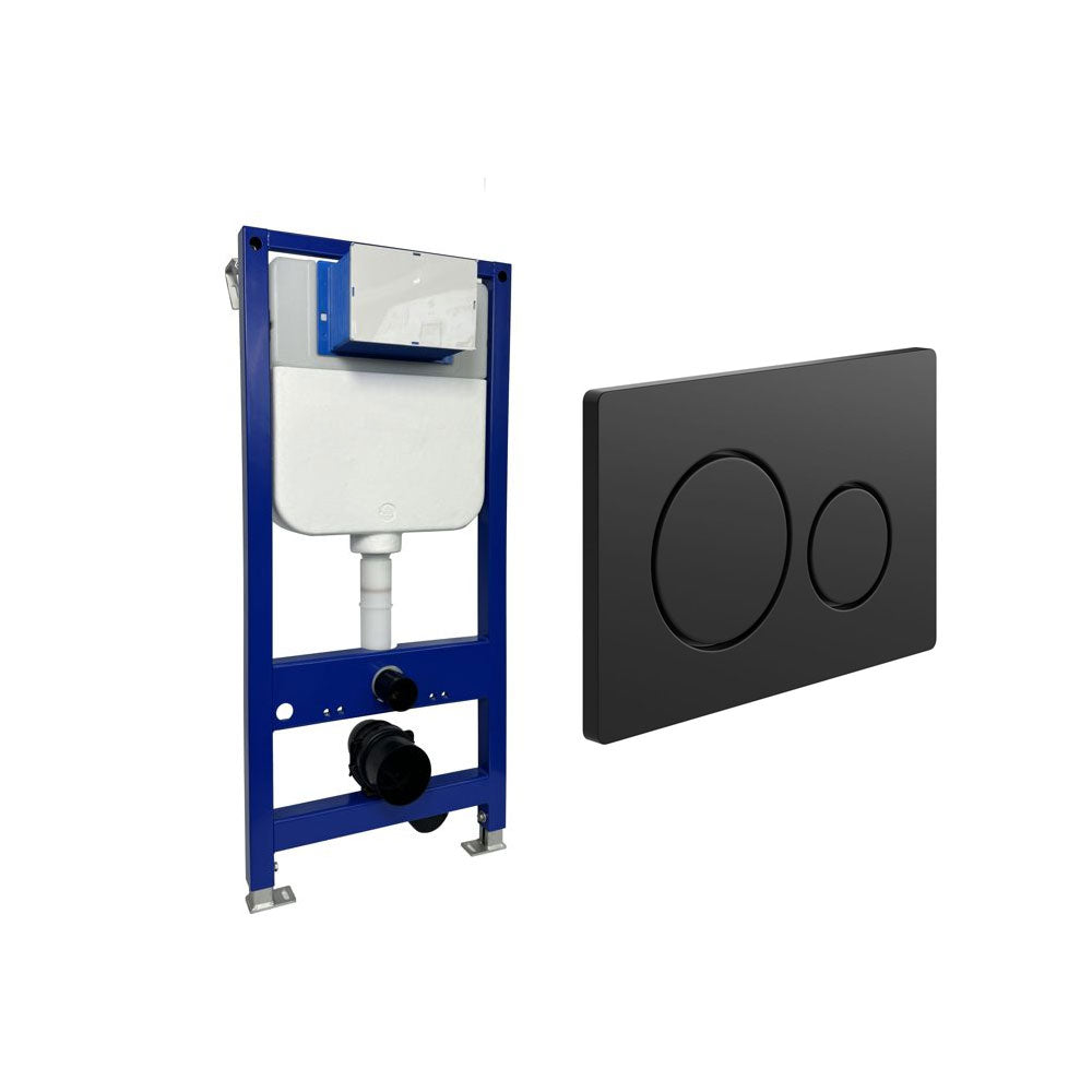 Universal Wall Hung Toilet Frame With Dual Flush Plate