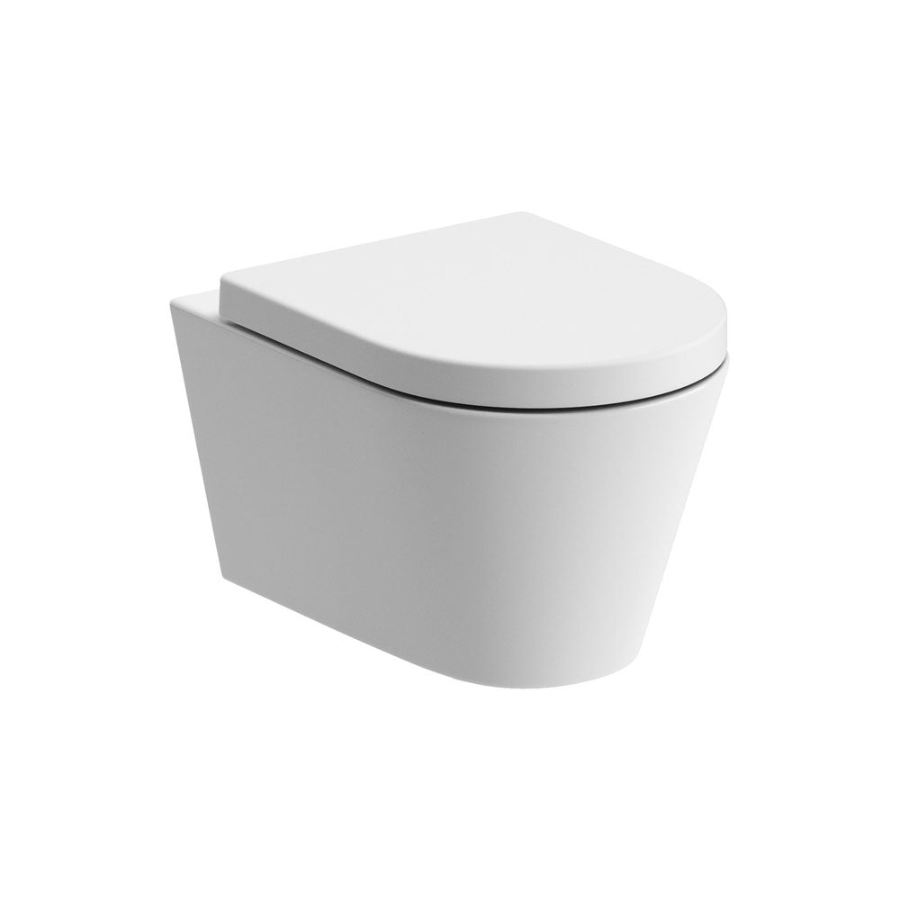 Cilantro Wall Hung Rimless Toilet With Soft Close Seat