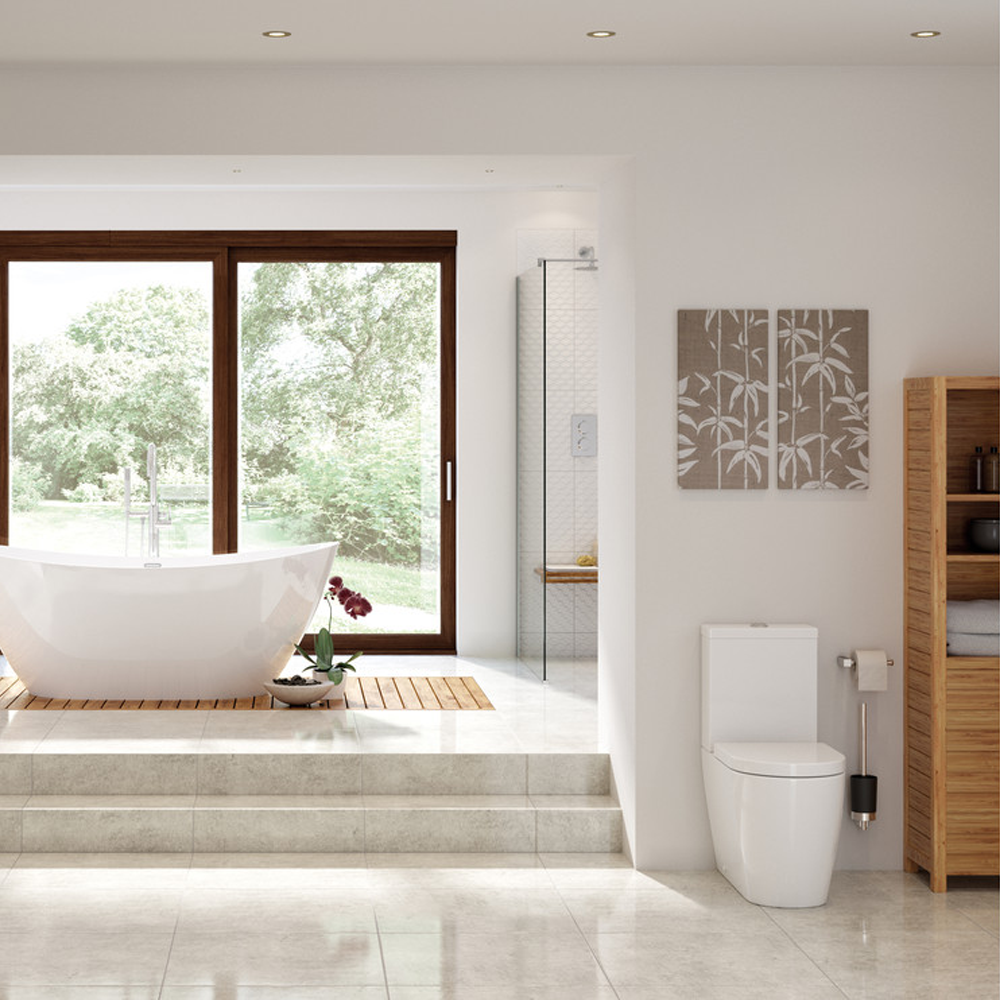 Cilantro Close Coupled Toilet With Soft Close Seat