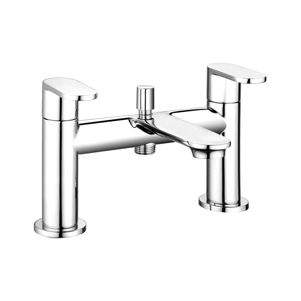 Loire Deck Mounted Bath/Shower Mixer Inclusing Shower Kit Chrome