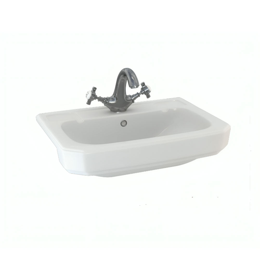 Saffia 580mm Semi Recessed Washbasin